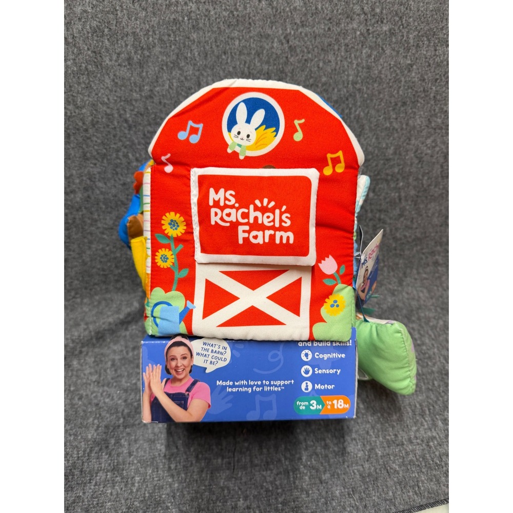 Ms Rachel Sensory Learning Farm Gund Baby Soft Plush Barn Toy 3-18 Months NEW